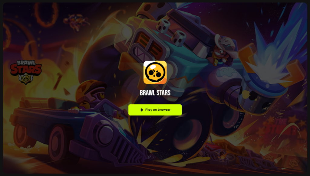 Brawl Stars play on browser menu on easyfun.gg