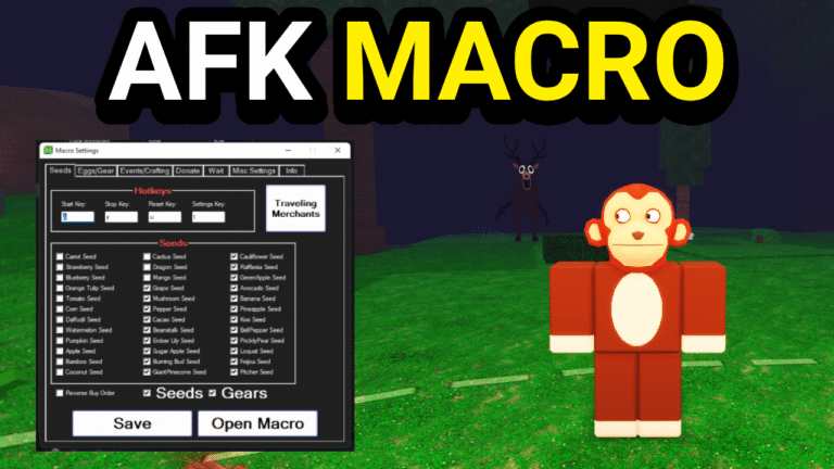 AFK In 99 Nights In The Forest Macro